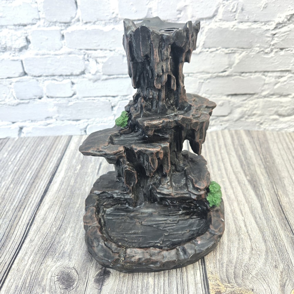 Vintage Resin Backflow Incense Burner Holder Waterfall