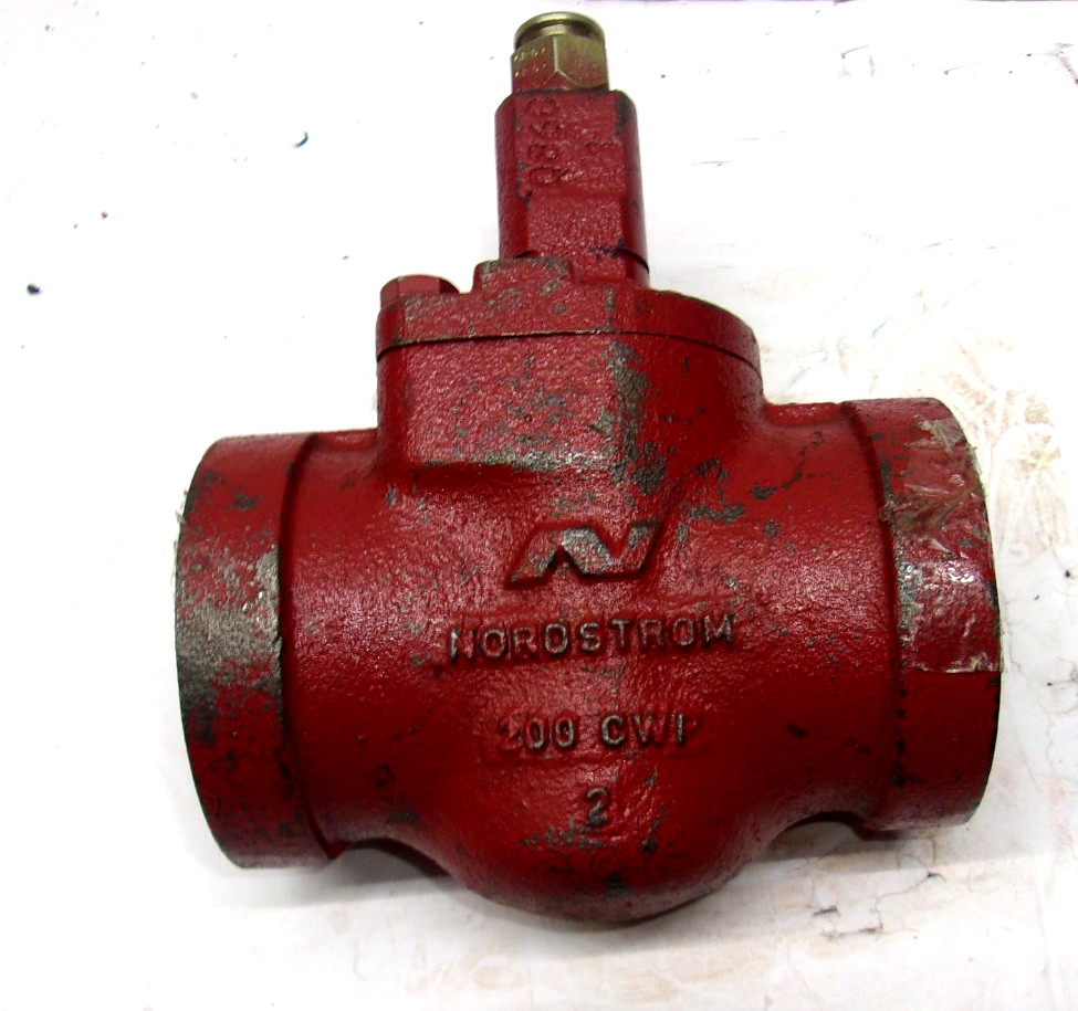 Nordstrom  Flowserve  Valve 2" Fig 8142  Threaded Plug Red