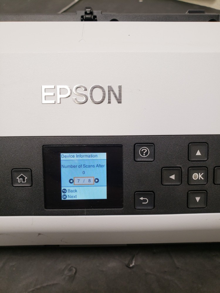 Epson DS-870 Color Duplex Workgroup Document Scanner *SCAN COUNT: 0* *Read*