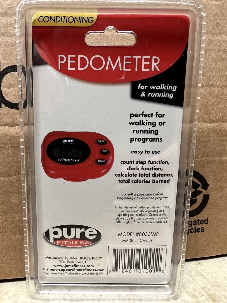 Conditioning PEDOMETER 4 Functions for Walking & Running-8033WP-New