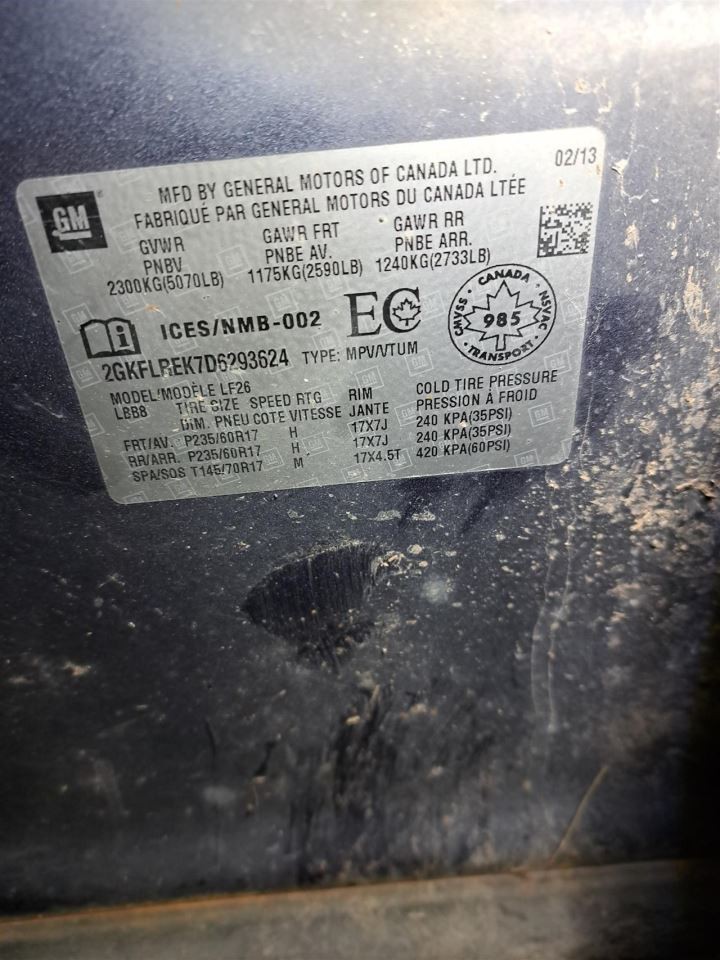 2013 Terrain Amplifier Sku#4349119