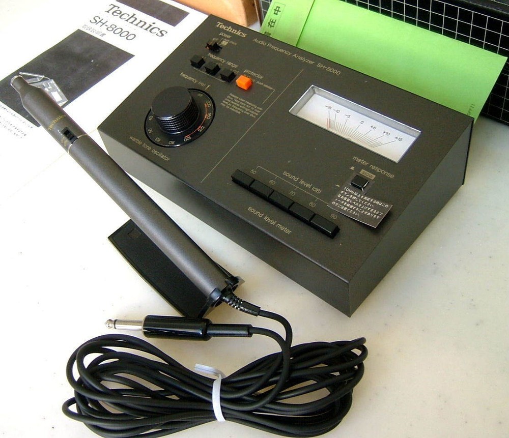 Technics SH-8000 Graphic Equalizer Checker Audio Analyzer W/ Box Tested Working