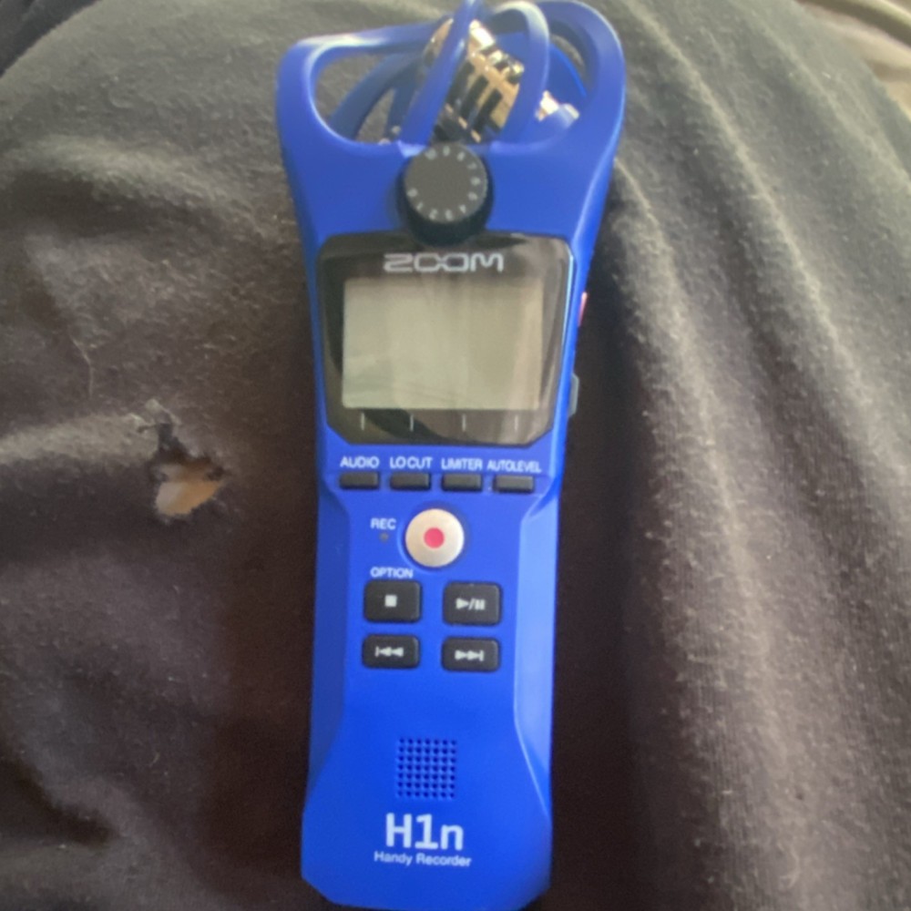 Zoom H1n Handy Recorder Digital Recorder Blue Built-in Microphone USB 3.5mm