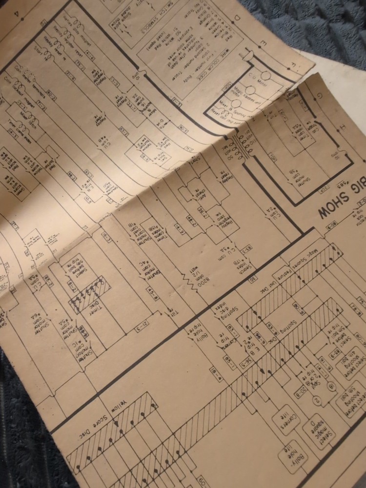 Bally Big Time Pinball Bingo Machine Service Manual Schematic