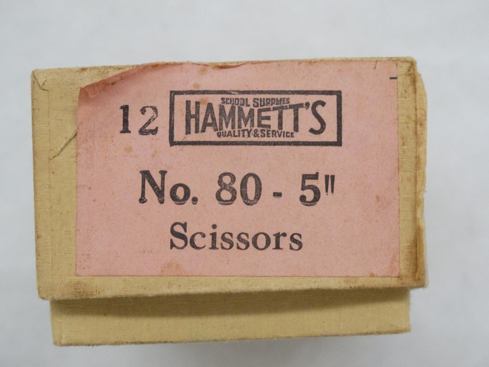 3 NOS Hammett's No. 80 Pointed End 5" Scissors