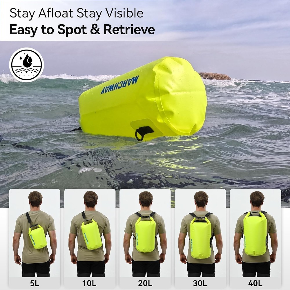 Floating Waterproof Dry Bag Backpack 5 40L