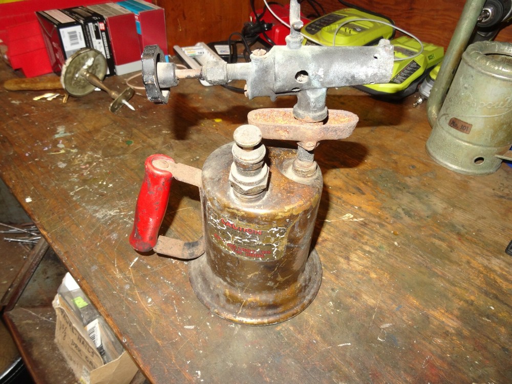 VINTAGE TURNER BRASS WORKS BLOW TORCH