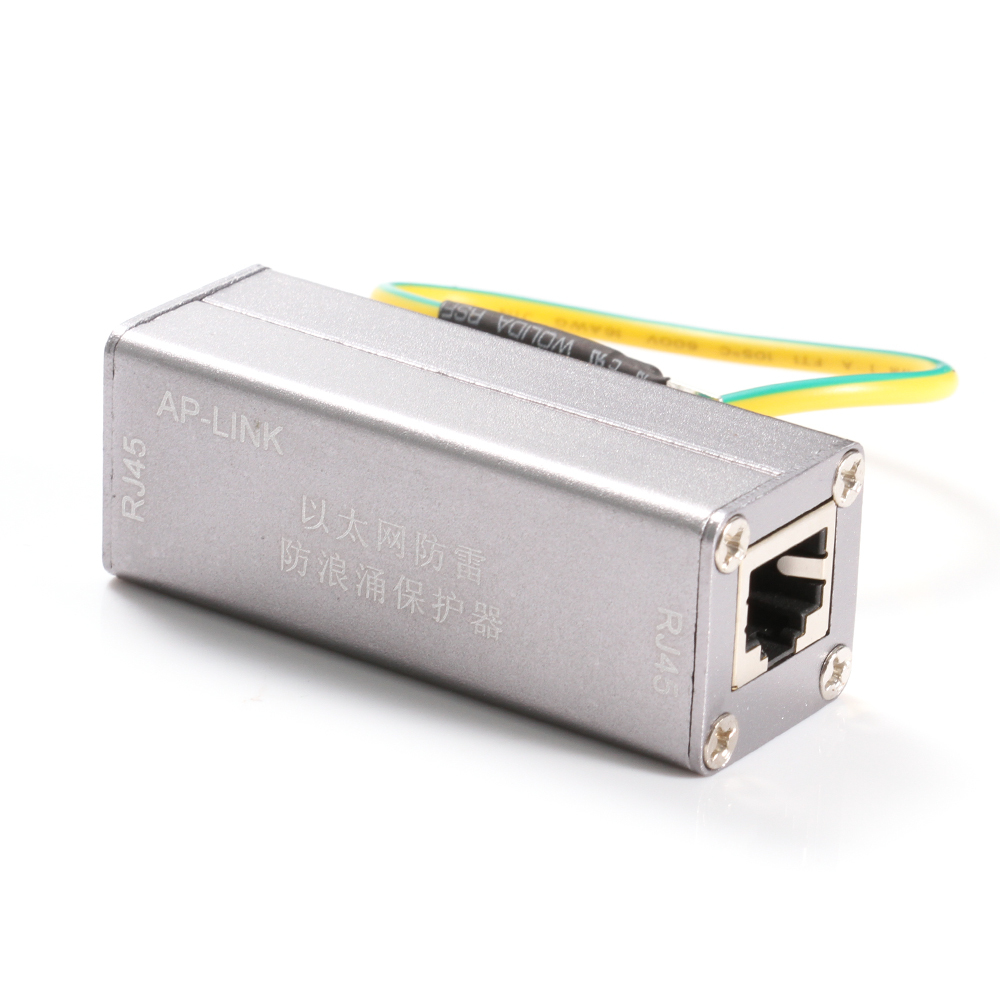 New RJ-45 Adapter Arrester Ethernet Computer Network Lightning Surge Protector