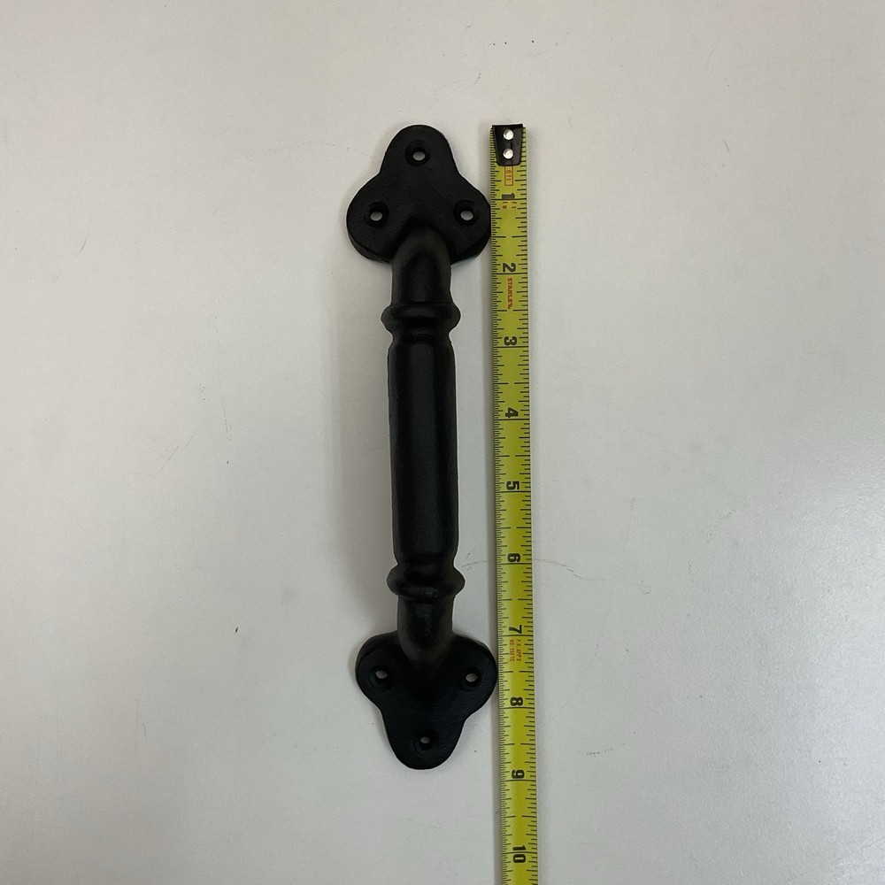 Cast Iron Black Decorative Door Handle Antique Rustic Style
