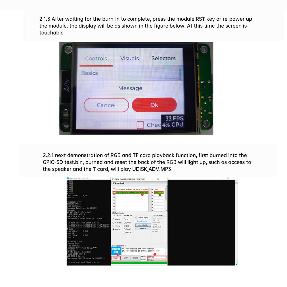 ESP32 WiFi Bluetooth Development Board 2.8in LCD TFT Touch Screen Module NEW