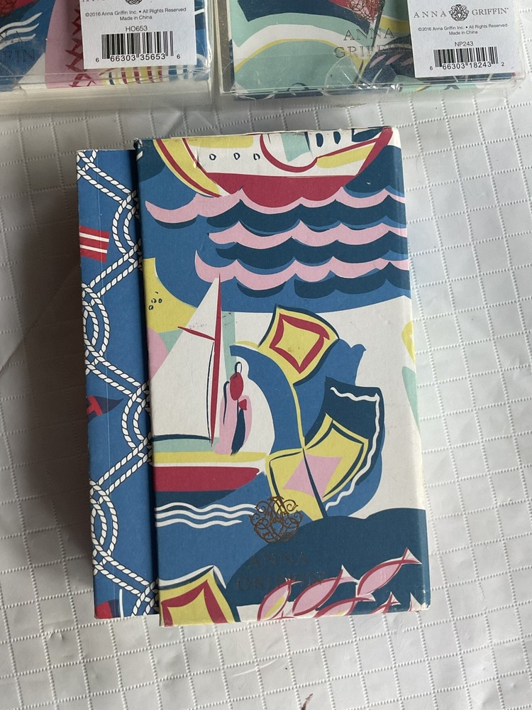 Anna Griffin Nautical Note Pad & Note Book Set⚓️⚓️⚓️