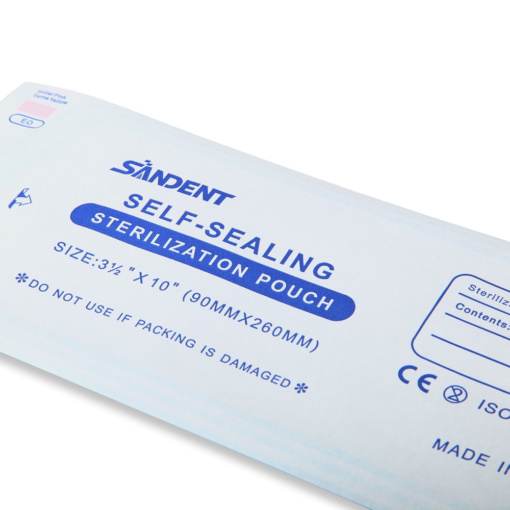 3 1/2" x 10" Self-Sealing Sterilization Pouch 200/Box