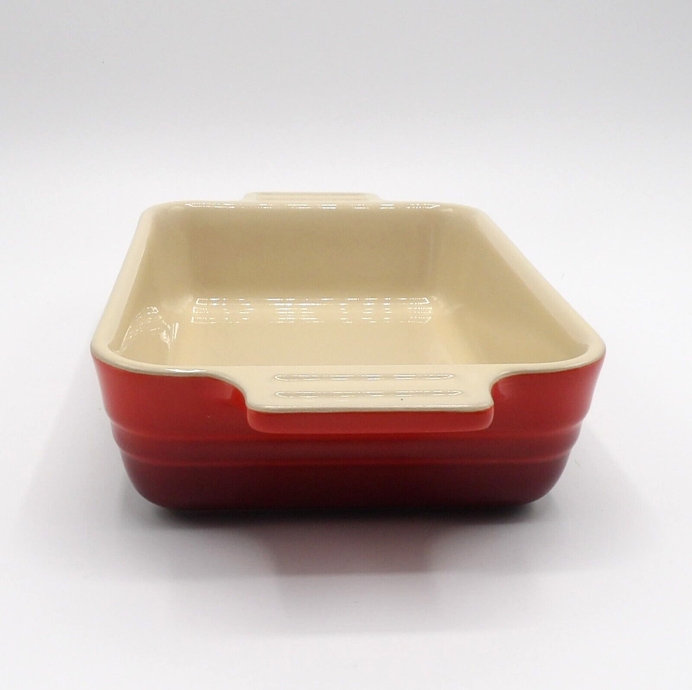 CERISE (CHERRY) BY LE CREUSET 7” RECTANGULAR BAKER BAKING DISH NEW
