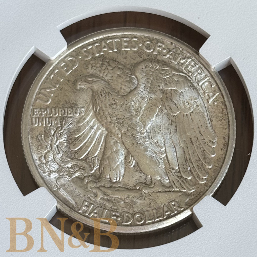 1945 D Walking Liberty Half Dollar NGC MS63