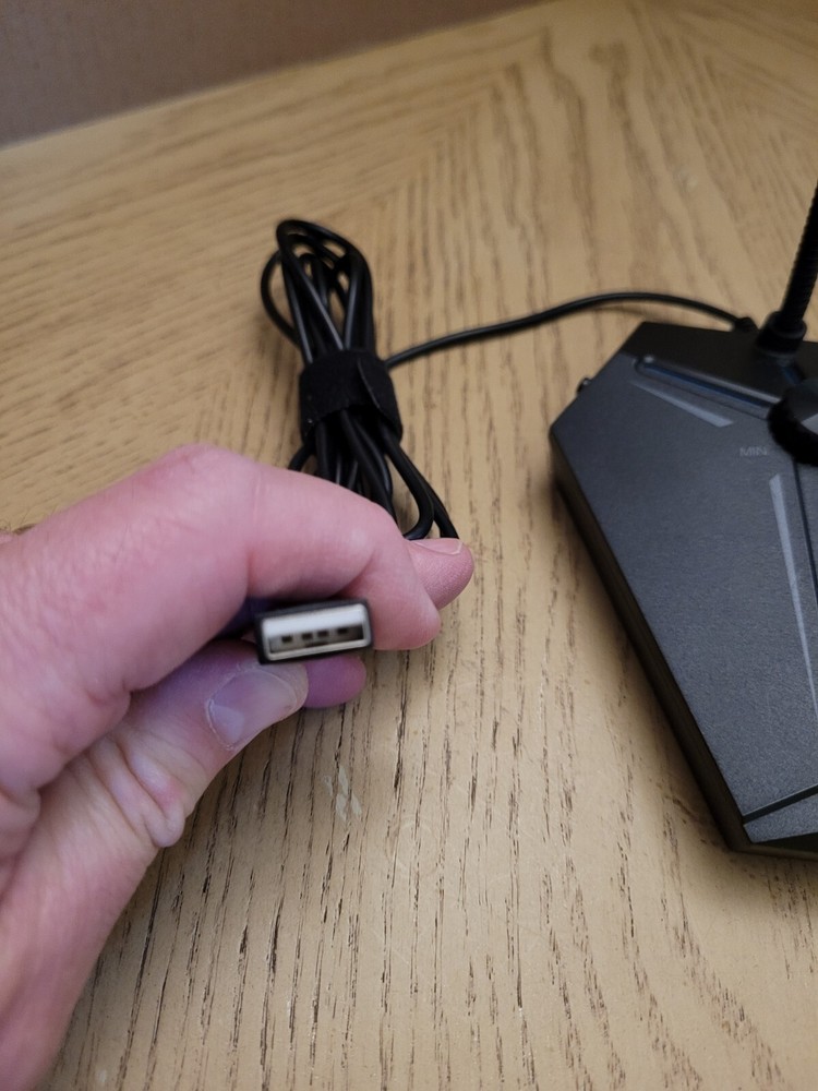 NEW CMTECK Computer Microphone G006Plus USB Desktop Condenser PC Laptop Mic Mute