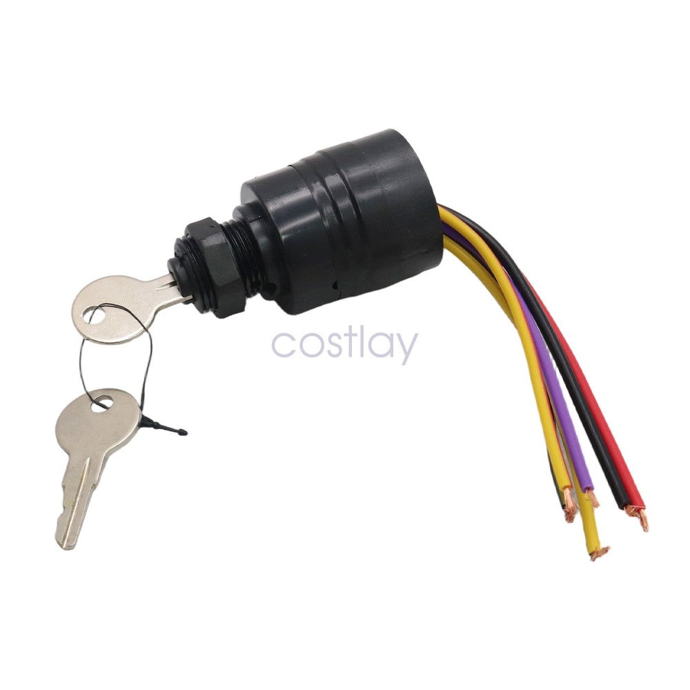 Fit For Mercury ship Start key switch engines with six wires cold start function