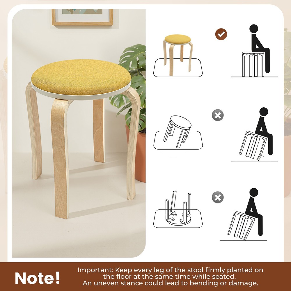 Stackable Stools Stackable Round Stools Set of 8 Stacking Wooden Stools