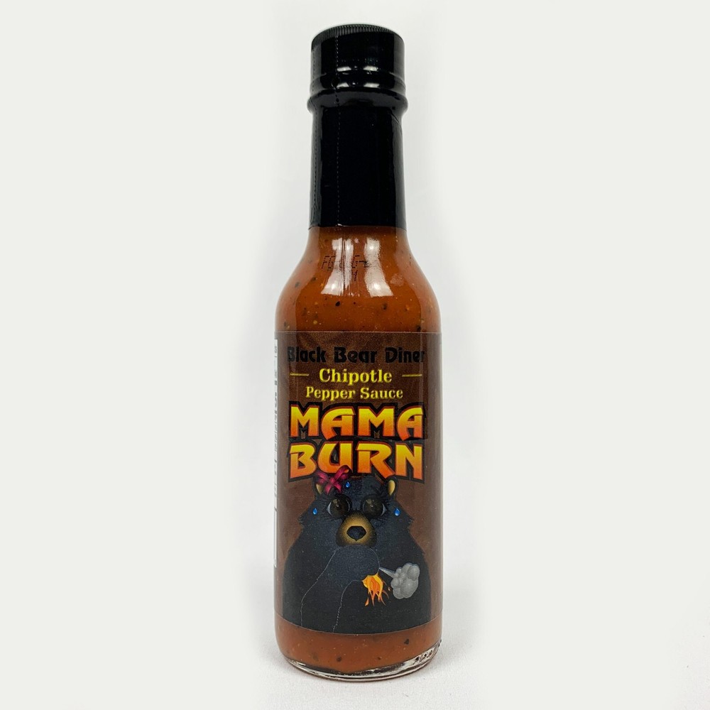 Black Bear Diner Mama Burn Chipotle Pepper Sauce Hot 5oz Bottle