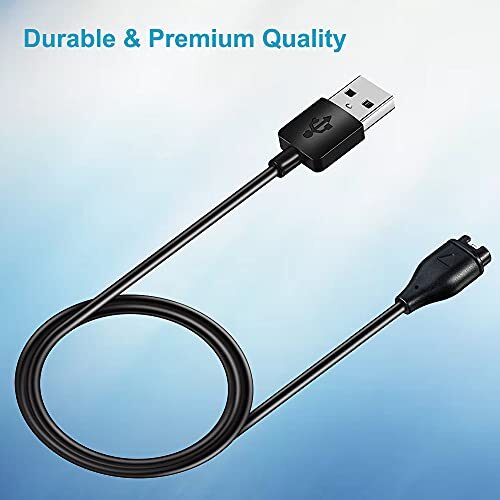 3.3ft Charging Cable For Garmin Forerunner 245 Smart Watch Charger + Dust Plug