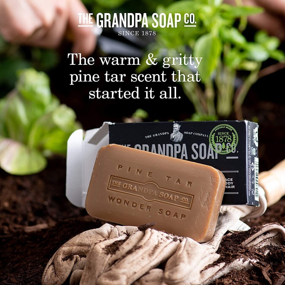 Grandpa's Soap Pine Tar 4.25 oz (8-Pack)