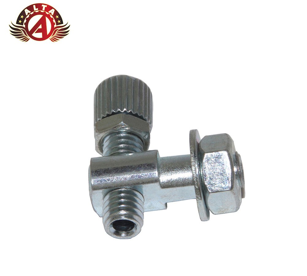 ALTA Bicycle Adjustable Barrel with Attaching Bracket – Steel Lock Nut, Chrome.