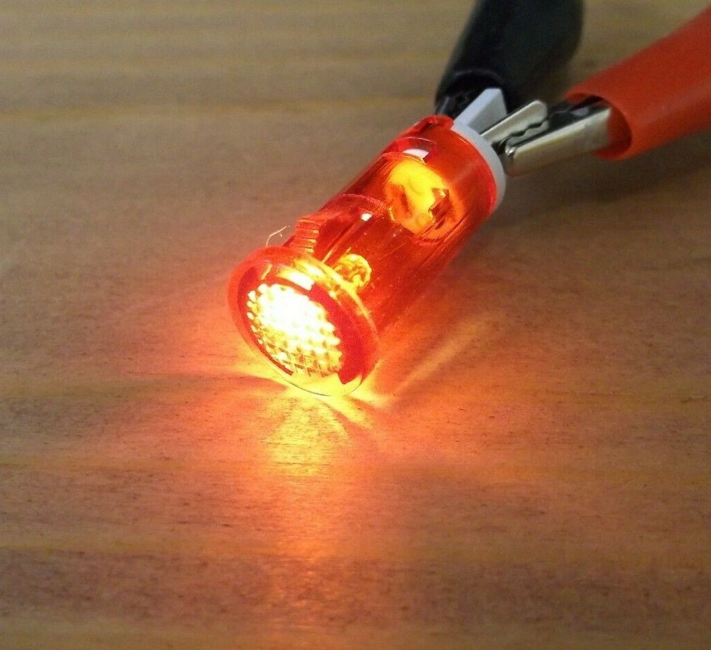 BBT Waterproof 120 volt Snap-In Red LED Pilot Light