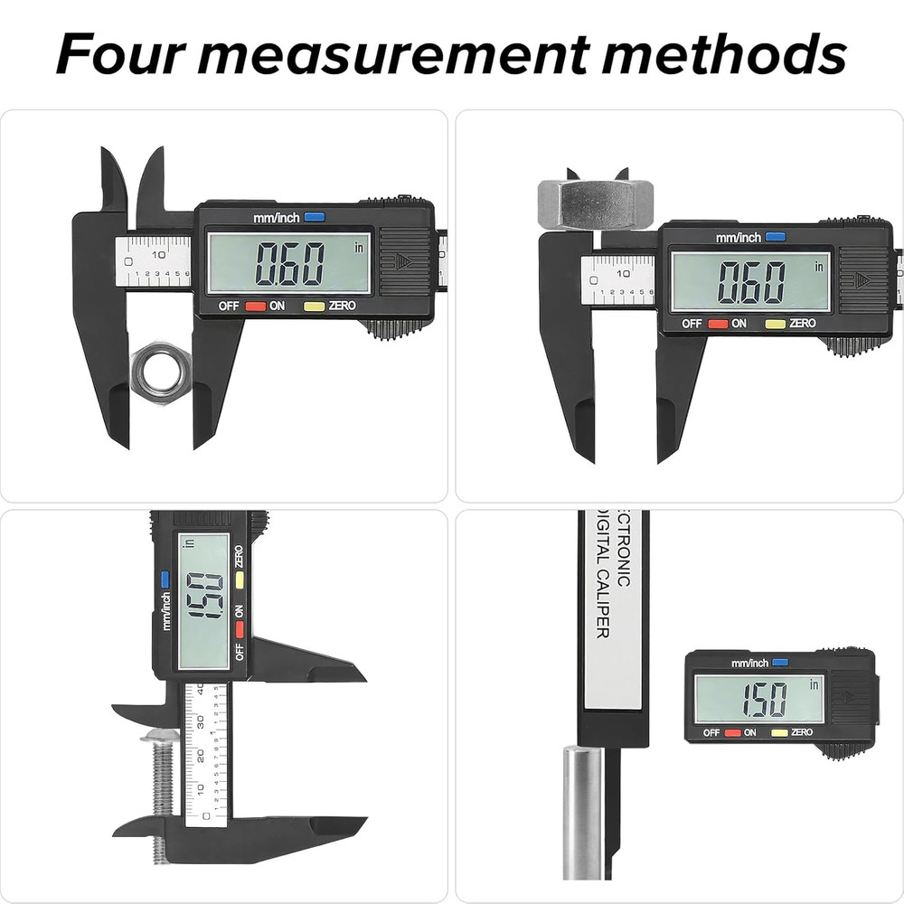 Electronic Digital Caliper, Plastic Vernier Caliper, Caliper Measuring Tool with