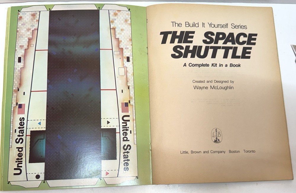 Vintage 1982 Build It Yourself Space Shuttle Complete Kit NASA