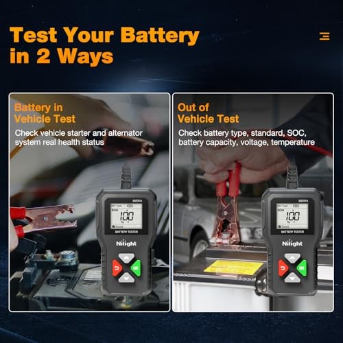 Car Battery Tester 6V 12V 24V Accurate Digital Auto Analyzer 100-2000 CCA