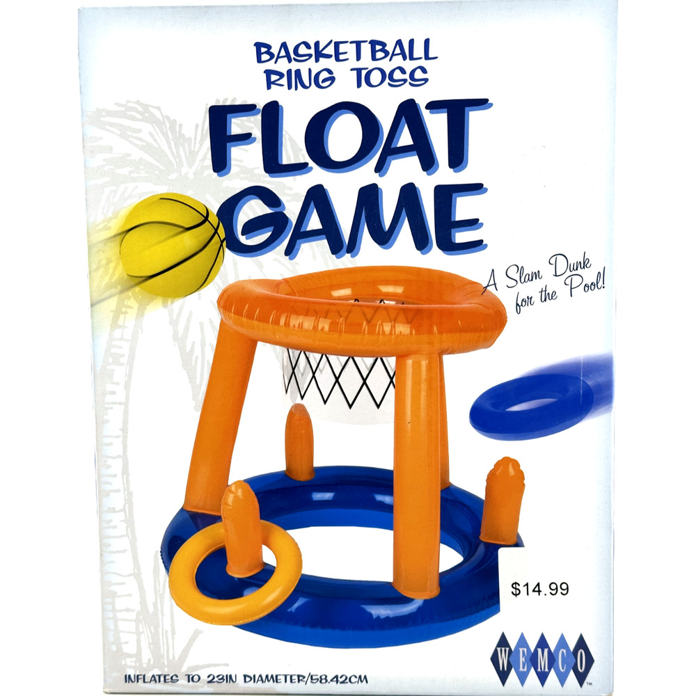 Wembley BASKETBALL RING TOSS FLOAT GAME - Inflatable Float Game Toy