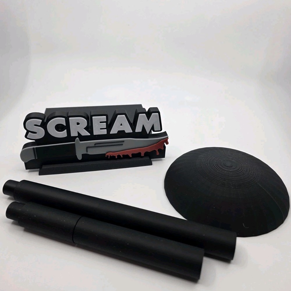 Scream Ghostface Mask Display Stand Horror Prop Holder V2