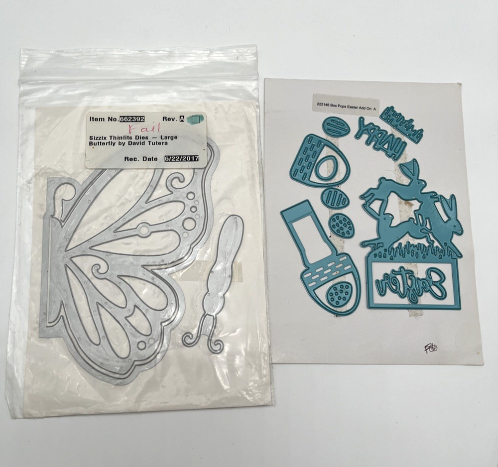 Huge Sizzix Thinlits Cutting Dies Lot Mixed New & Used Scrapbooking Card Making