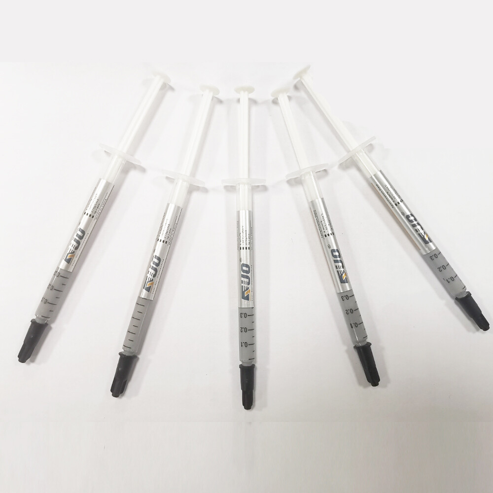 5pcs Polysynthetic Silver Thermal Grease CPU Heatsink Compound Paste Syringe