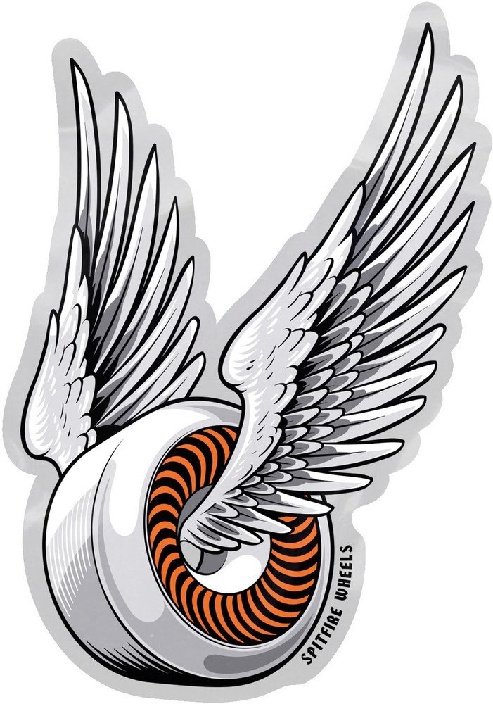Spitfire OG Classic Skateboard sticker 6" orange