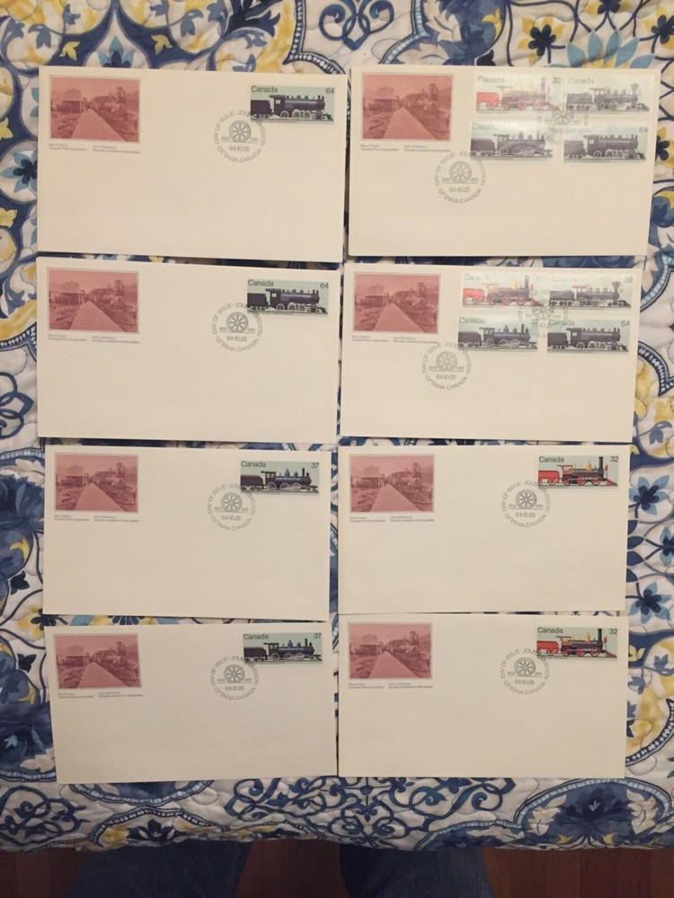 8 TRAIN FDC  10 25 1984   CANADA