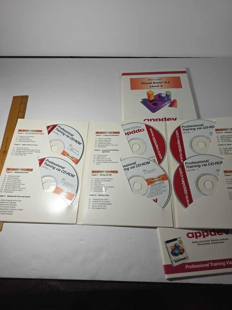 AppDev Visual Basic 6.0 14 CD Interactive Training BEGINNER TO ADVANCED