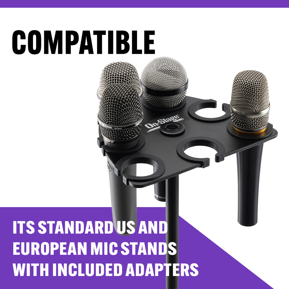 On-Stage MSA2700 Multi-Mic Holder (Microphone Organizer, Display, Caddy,