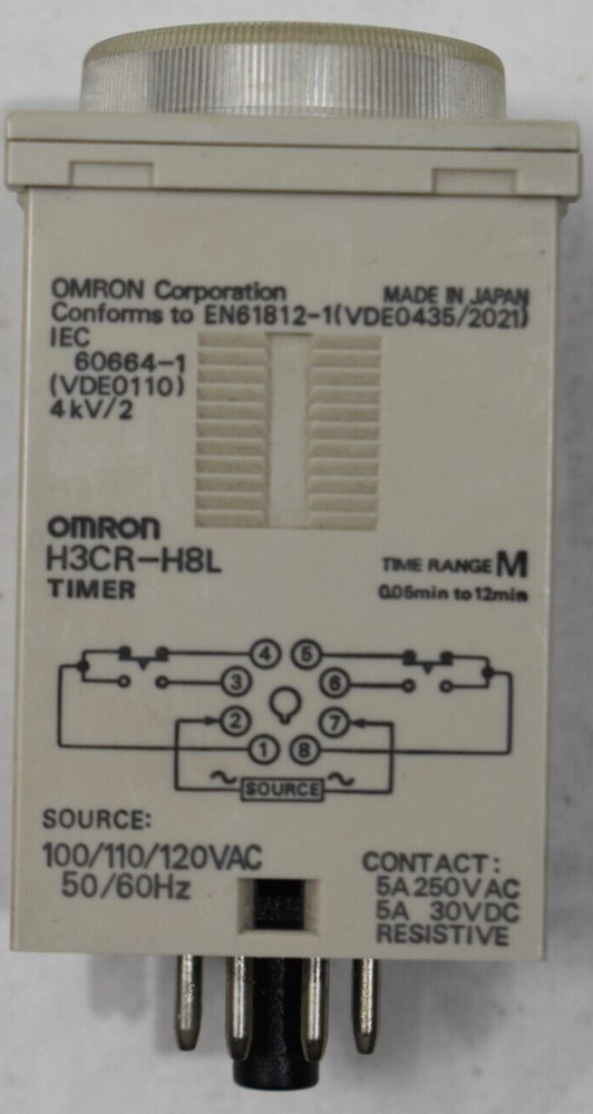 Omron H3CR-HBL Solid State Timer 100/110/120VAC