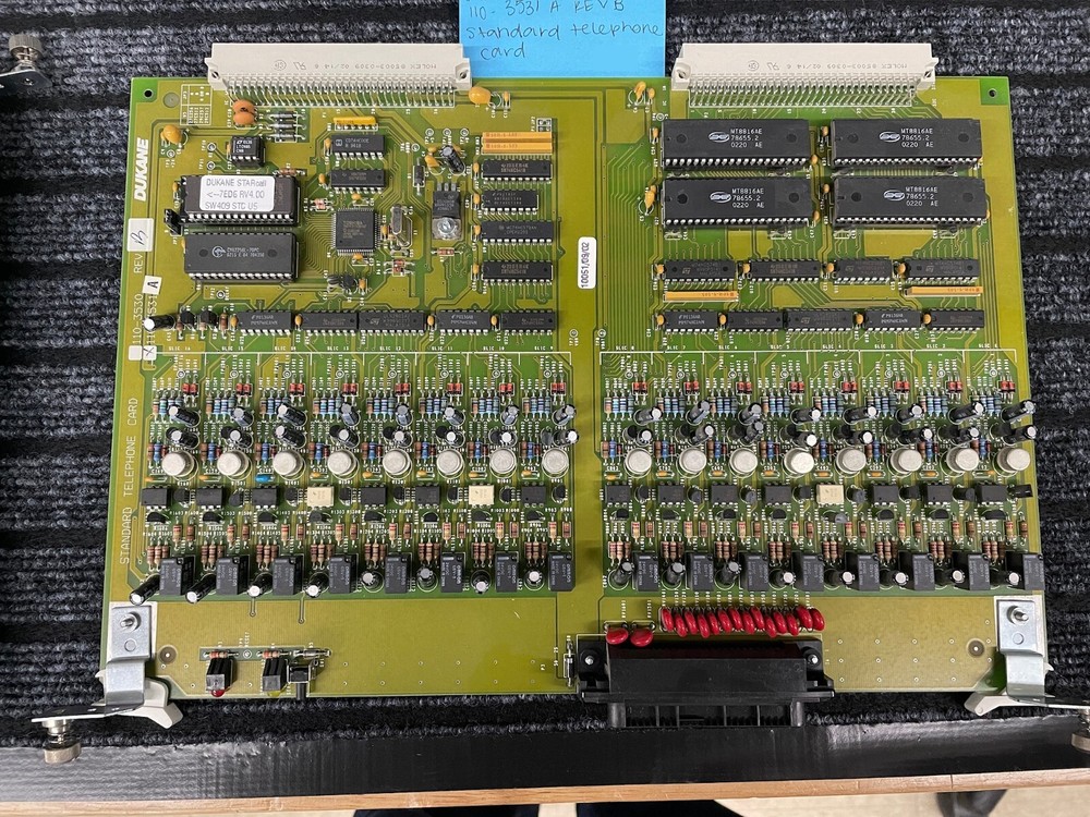 Dukane STARCall Intercom Std Telephone Card 110-3531A STC-E - Working Pull