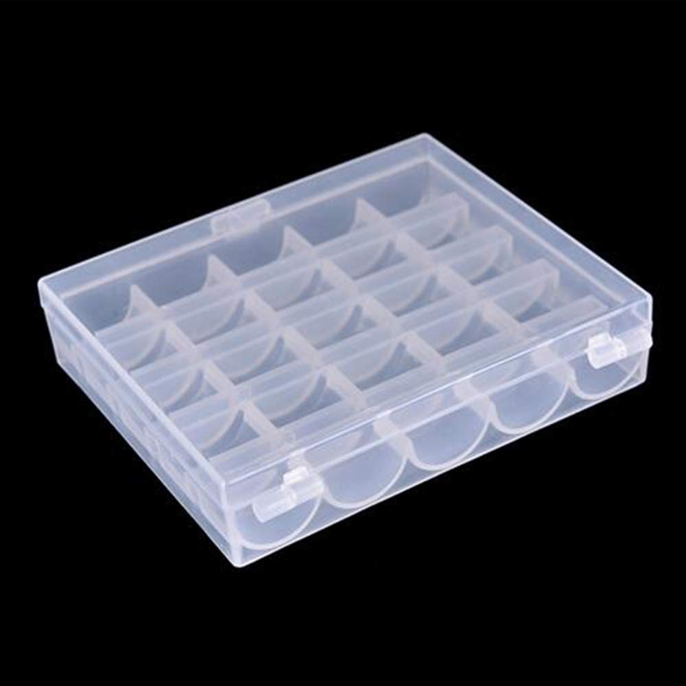 Bobbin Box,LNKA 2 Box Machine Organizer Plastic Case for Brother...