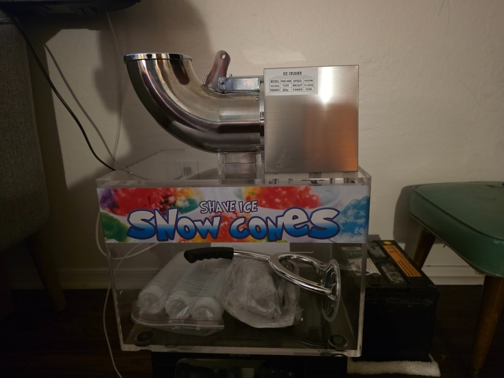snow cone machine commercial