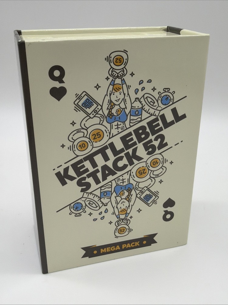 Stack 52 Kettlebell Exercise Cards Workout Playing Card Game NEW