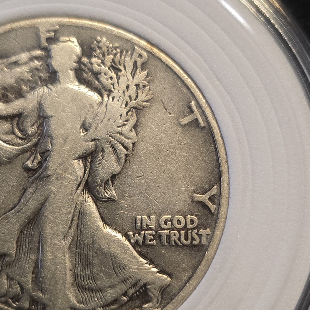 1939 Walking Liberty Half Dollar, grades VF+