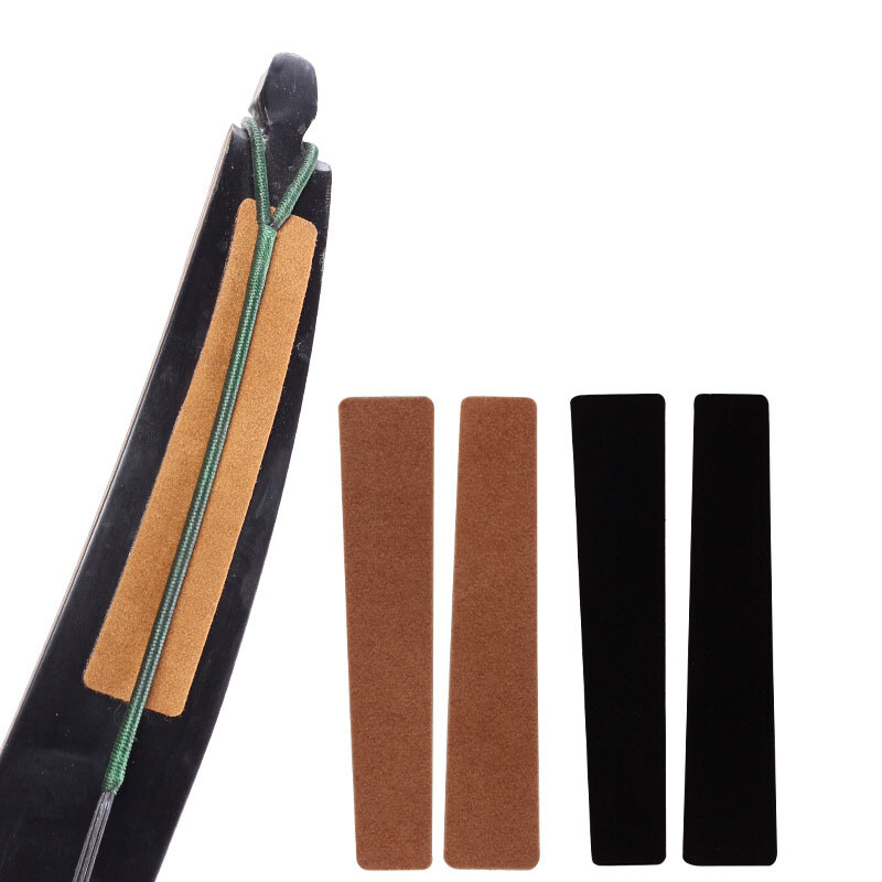 4pcs Archery Bowstring Stabilizer Silencer Leather Recurve Bow Limbs Dampener