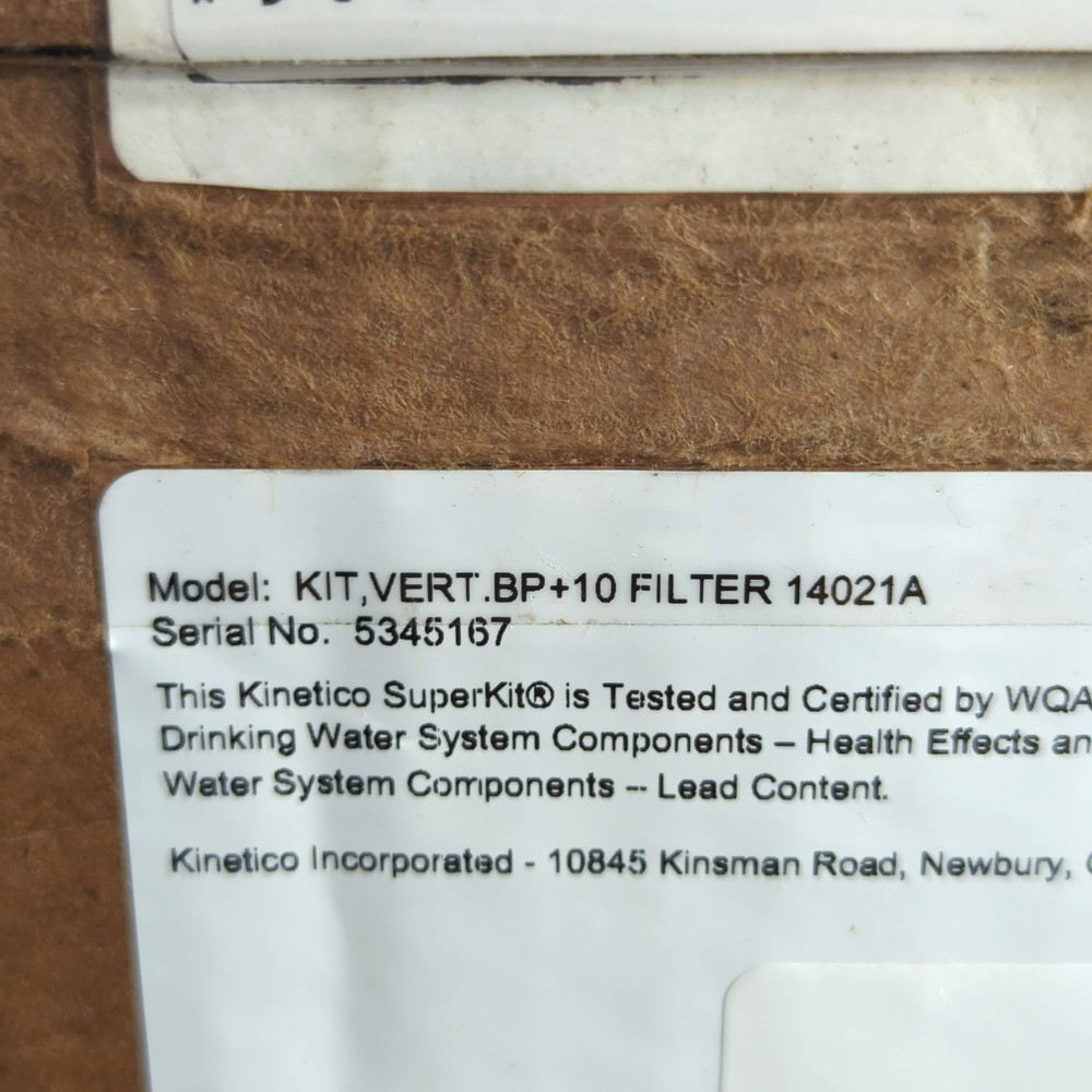 Genuine KINETICO SuperKit Pre Filter System + Mach Bypass Valve Bundle Full NIB