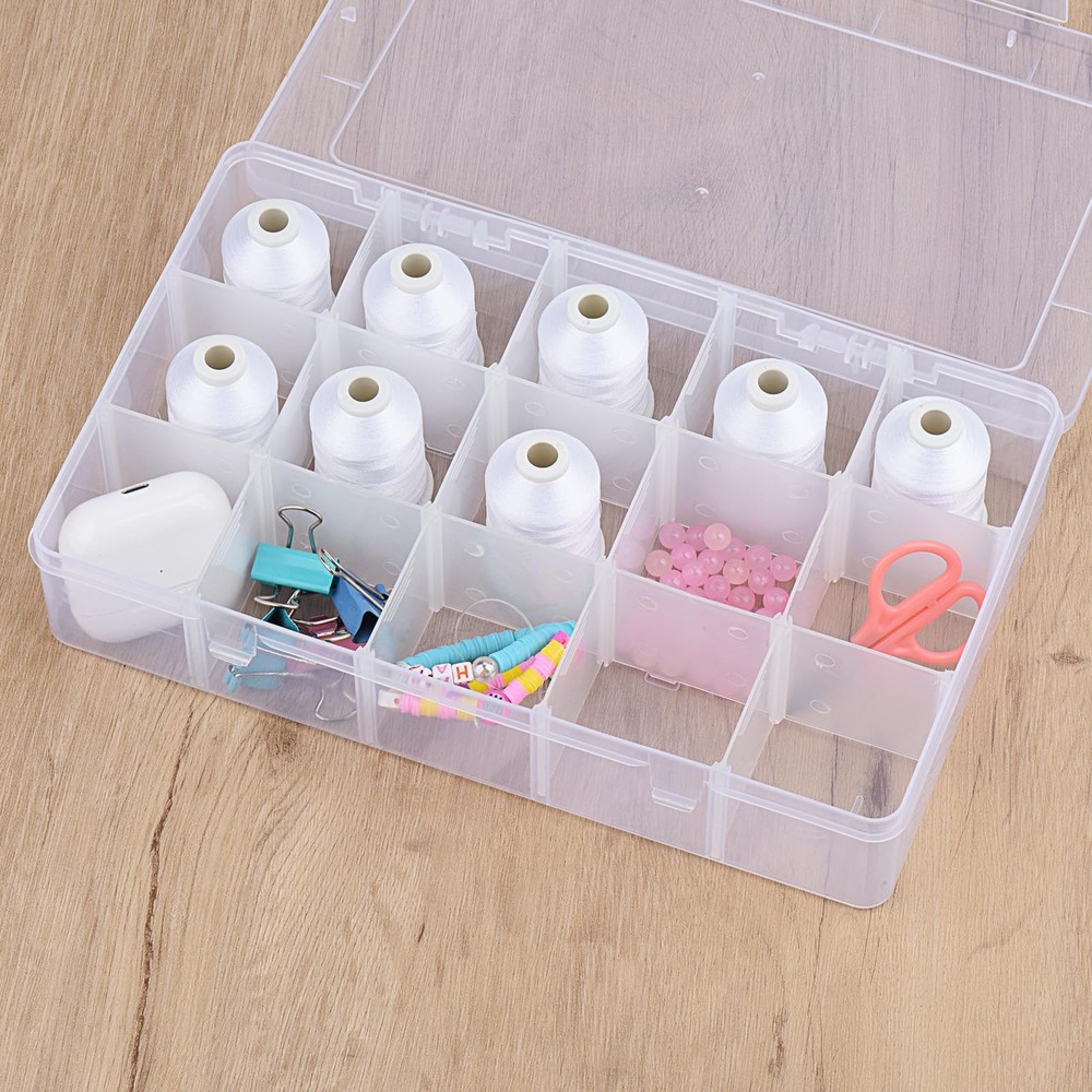 Machine Embroidery Thread 1000M White 001 Polyester Quilting Box Set 15 PCS