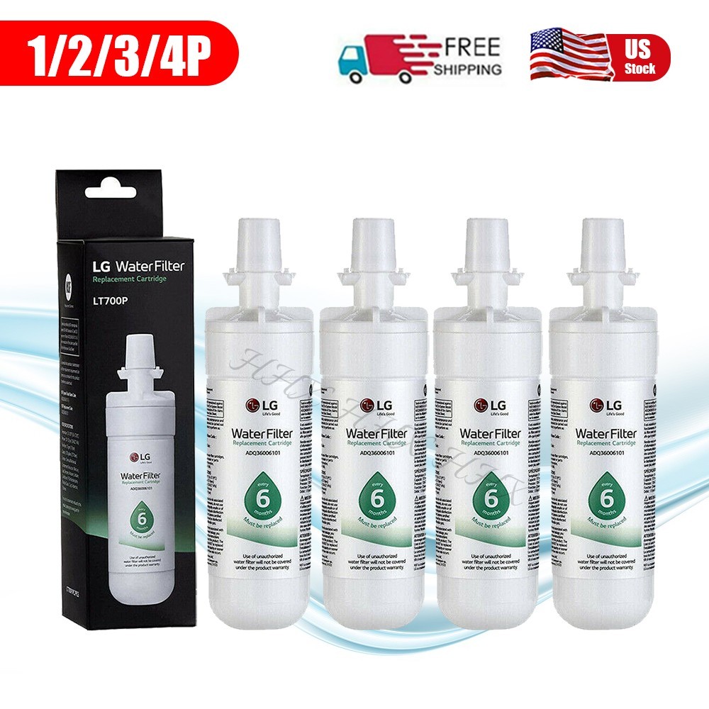 1/2/3/4 Pack New LG LT700P Refrigerator Water Filter Replacement ADQ36006101