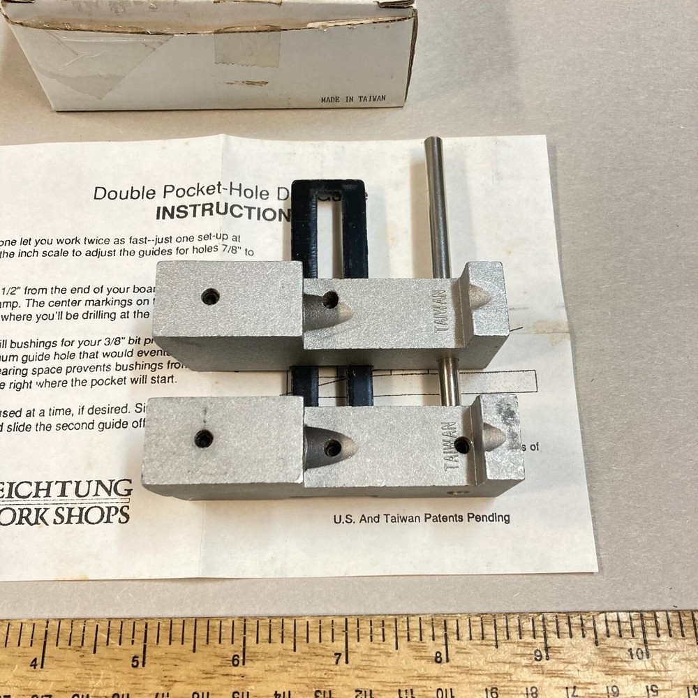 Leichtung Workshops Double Pocket Hole Drill Guide #28084