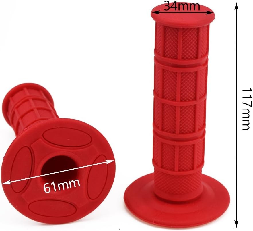 Rubber Handlebar Grips Compatible with Dirt Pit Bikes