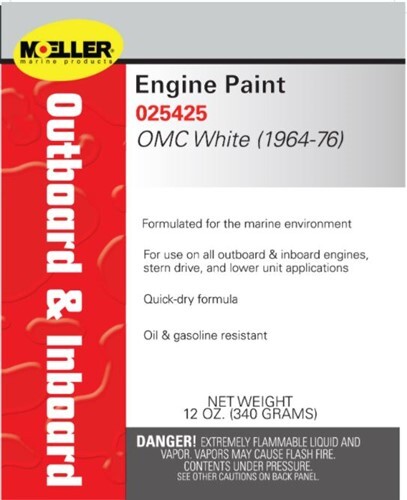 Moeller Paint Johnson White 1964-76 25425